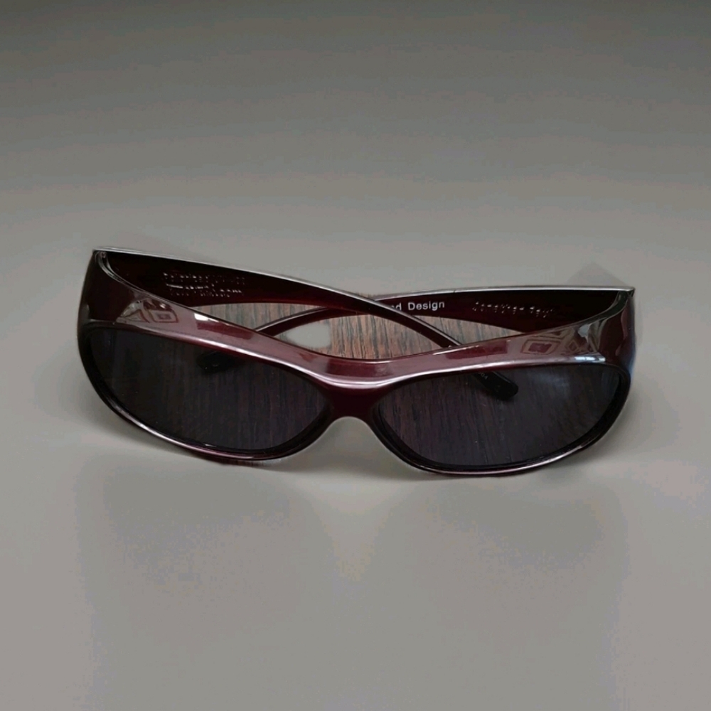 Jonathan Paul Fitover Sunglasses Burgundy Side Windows Polarized Pre Loved EUC - Picture 8 of 10